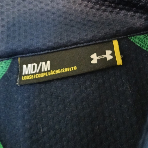 Under Armour 1/4 Zip Notre Dame Pullover  Sweatshirt Men's Size Medium - Picture 3 of 3